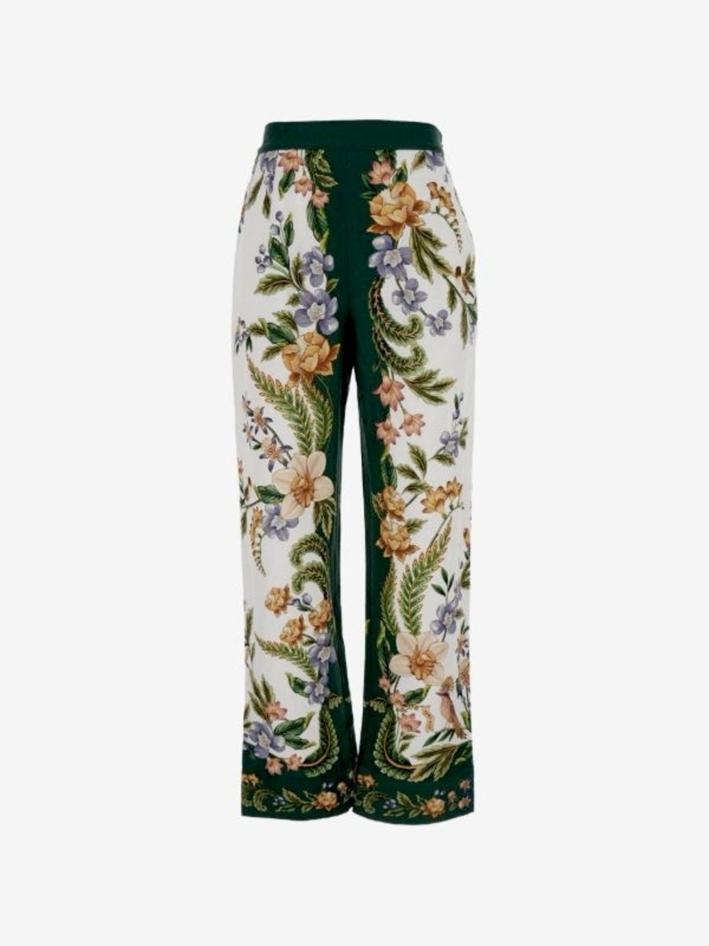FARM Rio Sand Nature Scarf Linen Blend Straight Leg Pants Size Large NWT - Picture 2 of 16